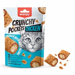Cat Crunchy Pockets Chicken 60g - Wanpy